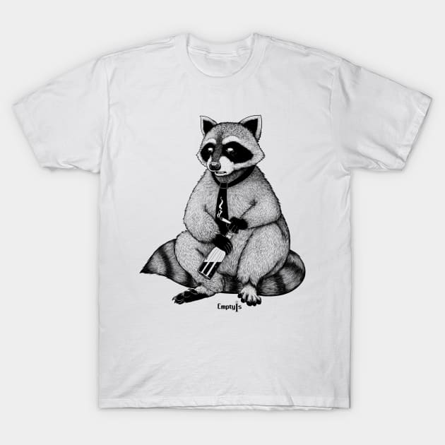 Joe the Raccoon T-Shirt by EmptyIs